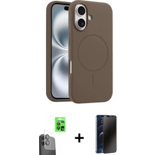 BUTİMAR'S iPhone 16 Plus Yankı Form Serisi - Siyah 3D Antistatik Hayalet Cam Ekran Koruyucu + Siyah Raze Metal Kamera Lens