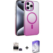 BUTİMAR'S iPhone 14 Pro Max Ahenk Doku Özel Seri - Siyah Bilvis 5in1 3D Magic Cam Ekran Koruyucu + Derin Mor Bilvis Titan Kamera Lens