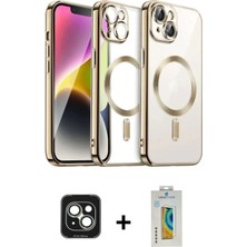 BUTİMAR'S iPhone 15 Nova Işık Özel Seri - Siyah Polymer Nano Ekran Koruyucu + Yeşil Pvd Metal Kamera Lens