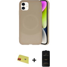 BUTİMAR'S iPhone 11 Ufuk Serisi - Siyah 6d Antistatik Mat Seramik Hayalet Nano Ekran Koruyucu + Kırmızı Rainbow Kamera Lens Koruma Cam