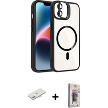 BUTİMAR'S iPhone 11 Yadigar Asil Koleksiyonu - Siyah Bilvis 3D Cam Ekran Koruyucu + Pembe Renkli Kamera Lens Koruma Cam