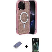 BUTİMAR'S iPhone 12 Pro Eksen Çizgi - Şeffaf 360 Full Body Arka Koruyucu + Gold Metal Kamera Lens Koruma Cam