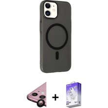 BUTİMAR'S iPhone 11 Çekirdek Modern Prime - Siyah Bilvis 5in1 3D Magic Cam Ekran Koruyucu + Siyah Raze Metal Kamera Lens