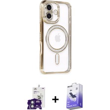 BUTİMAR'S iPhone 16 Zirve Doku Prime - Siyah Bilvis 5in1 5d Magic Hayalet Cam Ekran Koruyucu + Yeşil Bilvis Titan Kamera Lens