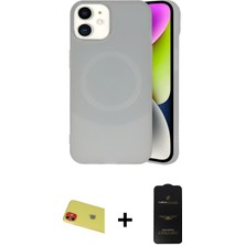 BUTİMAR'S iPhone 11 Ufuk Serisi - Siyah 6d Antistatik Mat Seramik Hayalet Nano Ekran Koruyucu + Kırmızı Rainbow Kamera Lens Koruma Cam