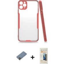 BUTİMAR'S iPhone 11 Pro Max Atlas Asil Serisi - Siyah 6d Mat Seramik Hayalet Nano Ekran Koruyucu + Gökkuşağı Shine Kamera Lens Koruma Cam