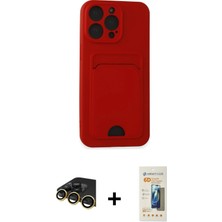 BUTİMAR'S iPhone 14 Pro Max Vadi Çizgi Prime - Siyah 6d Mat Seramik Hayalet Nano Ekran Koruyucu + Gold Raze Metal Kamera Lens