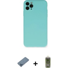 BUTİMAR'S iPhone 11 Pro Max Ahenk Serisi - Siyah Joko Magic 5d Hayalet Cam + Mavi Shine Kamera Lens Koruma Cam