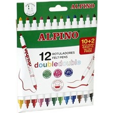 Kitabevimden Alpino Keçeli Kalem Dual Art 12 Li Pastel Renk-Çift Yön