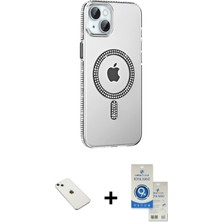 BUTİMAR'S iPhone 14 Yörünge Koleksiyonu - Şeffaf Royal Nano Ekran Koruyucu + Sierra Blue Diamond Kamera Lens