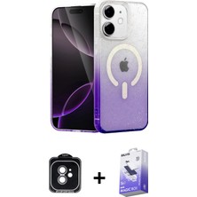BUTİMAR'S iPhone 11 Eksen Minimal Özel Seri - Siyah Bilvis 5in1 5d Magic Hayalet Cam Ekran Koruyucu + Yeşil Pvd Metal Kamera Lens