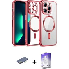 BUTİMAR'S iPhone 13 Pro Max Nova Işık Özel Seri - Siyah Bilvis 5in1 3D Magic Cam Ekran Koruyucu + Yeşil Renkli Kamera Lens Koruma Cam
