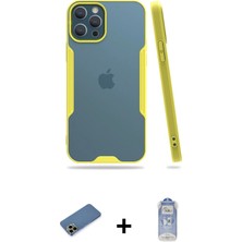 BUTİMAR'S iPhone 12 Pro Max Atlas Asil Serisi - Siyah Joko Magic 5d Cam + Gold Shine Kamera Lens Koruma Cam