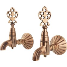 vitrinbanyo Ikili Osmanlı Musluğu Bakır