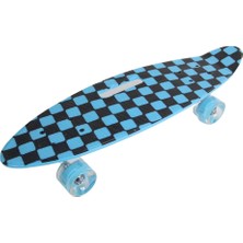 Twin Store Desenli Orta Boy Işıklı Kaykay 60 cm