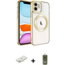 BUTİMAR'S iPhone 12 Nova Işık Özel Seri - Siyah Joko Magic 5d Hayalet Cam + Yeşil Renkli Kamera Lens Koruma Cam