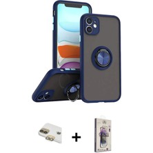 BUTİMAR'S iPhone 11 Yörünge Çizgi - Siyah Bilvis 3D Cam Ekran Koruyucu + Gold Pers Alüminyum Kamera Lens