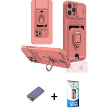 BUTİMAR'S iPhone 12 Pro Max Vadi Form Prime - Siyah 5d Eko Cam Ekran Koruyucu + Gold Metal Kamera Lens Koruma Cam