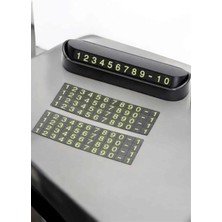 Twin Store Araba Park Numaratörü Araç Içi Numaralık Değiştirilebilir Çevirmeli Mini