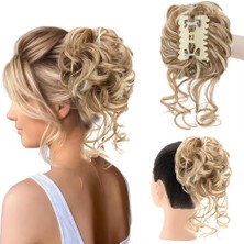 TeknoKapsül Tokalı Kuyruklu Dağınık Topuz / Balköpüğü Platin Röfleli