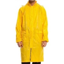 Twin Store Kapüşonlu Sarı Pvc Yağmurluk Xxl