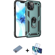 BUTİMAR'S iPhone 12 Pro Max Ahenk Klasik Koleksiyonu - Siyah 3D Antistatik Seramik Nano Ekran Koruyucu + Pembe Shine Kamera Lens Koruma Cam