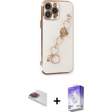 BUTİMAR'S iPhone 13 Pro Max Nova Işık Prime - Siyah Bilvis 5in1 3D Magic Cam Ekran Koruyucu + Gökkuşağı Pers Alüminyum Kamera Lens