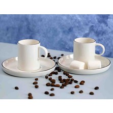 Porland Chopin Platin Kahve Takımı - 6 kişilik