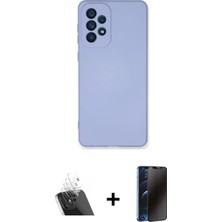 BUTİMAR'S Galaxy A73 5g Ahenk Serisi - Siyah 3D Antistatik Hayalet Cam Ekran Koruyucu + Şeffaf Kamera Lens Koruma Cam