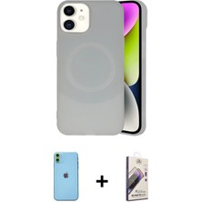 BUTİMAR'S iPhone 11 Ufuk Serisi - Siyah Bilvis 3D Mat Cam Ekran Koruyucu + Yeşil Neon Fosforlu Kamera Lens