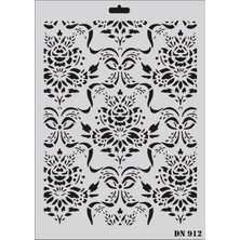 Twin Store Dantel Seri DN-912 Stencil 35X25 cm