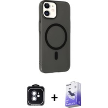 BUTİMAR'S iPhone 11 Çekirdek Modern Prime - Siyah Bilvis 5in1 5d Magic Hayalet Cam Ekran Koruyucu + Mavi Pvd Metal Kamera Lens