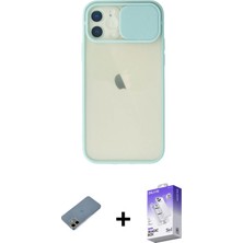 BUTİMAR'S iPhone 12 Vadi Çizgi - Siyah Bilvis 5in1 3D Magic Cam Ekran Koruyucu + Gold Shine Kamera Lens Koruma Cam