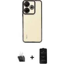 BUTİMAR'S Redmi 13 4g Vadi Minimal - Siyah 6d Antistatik Mat Seramik Hayalet Nano Ekran Koruyucu + Şeffaf Kamera Lens Koruma Cam
