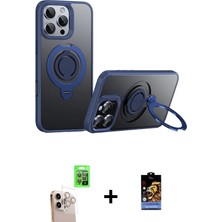 BUTİMAR'S iPhone 16 Pro Max Zirve Çizgi Prime - Siyah Buffer Hayalet Cam Ekran Koruyucu + Natural Grey Raze Metal Kamera Lens