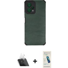 BUTİMAR'S Redmi Note 12 5g Doruk Asil Koleksiyonu - Şeffaf Pasifik Cam Ekran Koruyucu + Şeffaf Kamera Lens Koruma Cam