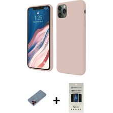 BUTİMAR'S iPhone 11 Pro Kozmos Yansıma Özel Seri - Siyah 5d Hayalet Cam Ekran Koruyucu + Kırmızı Metal Kamera Lens Koruma Cam