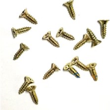 Twin Store Klips, Menteşe, Ayak, Ağaç, Sunta Vidası 2,2x7,5mm - Sarı 100 Adet