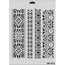 Twin Store Dantel Seri DN-913 Stencil 35X25 cm