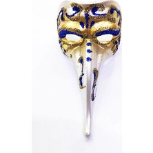 Twin Store Renk Işlemeli Seramik Malzemeden Imal Venedik Uzun Maske Magnet