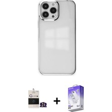 BUTİMAR'S iPhone 14 Pro Max Doruk Doku Prime - Siyah Bilvis 5in1 3D Magic Cam Ekran Koruyucu + Gold Bilvis Titan Kamera Lens