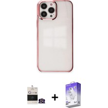 BUTİMAR'S iPhone 14 Pro Max Doruk Doku Prime - Siyah Bilvis 5in1 3D Magic Cam Ekran Koruyucu + Gold Bilvis Titan Kamera Lens