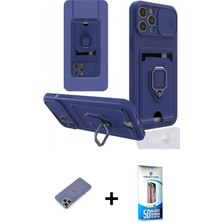 BUTİMAR'S iPhone 12 Pro Max Vadi Form Prime - Siyah 5d Eko Cam Ekran Koruyucu + Gold Metal Kamera Lens Koruma Cam