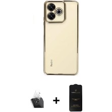 BUTİMAR'S Redmi 13 4g Vadi Minimal - Siyah 6d Antistatik Mat Seramik Hayalet Nano Ekran Koruyucu + Şeffaf Kamera Lens Koruma Cam