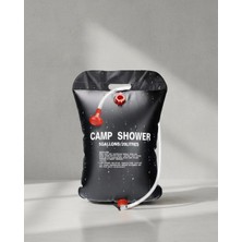 Twin Store Solar Kamp Duşu 20 Litre Taşınabilir Şeffaf Su Seviyeli Dış Mekan Duş Sistemi