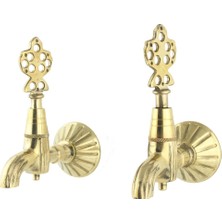 vitrinbanyo Ikili Osmanlı Musluğu Gold Altın