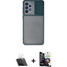 BUTİMAR'S Galaxy A33 5g Vadi Çizgi - Şeffaf Temperli Cam Ekran Koruyucu + Şeffaf Kamera Lens Koruma Cam