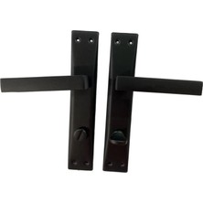 Twin Store Adil Riva Mat Siyah Wc Kapı Kolu