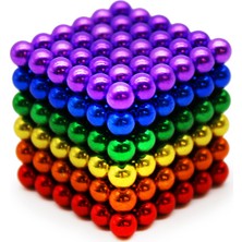 Twin Store Renkli Sihirli Manyetik Toplar Dyum Mıknatıs Küp Bilye 216 Adet Küp