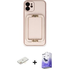 BUTİMAR'S iPhone 12 Kozmos Minimal Prime - Siyah Bilvis 5in1 5d Magic Hayalet Cam Ekran Koruyucu + Sarı Renkli Kamera Lens Koruma Cam